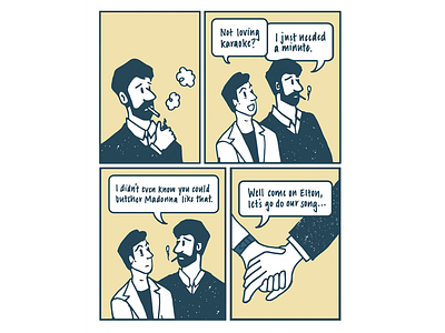 👬 - Two Men Holding Hands characters comic emoji emojibook gay hands illustration men people relationship tintin