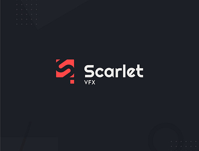 Scarlet Logo - VFX brand branding design flat icon logo logo design logodesign minimal modern red