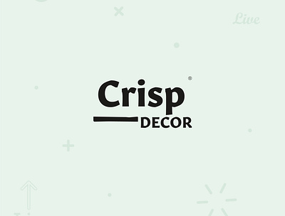 Crisp Decor branding design logo logodesign minimal modern monogram