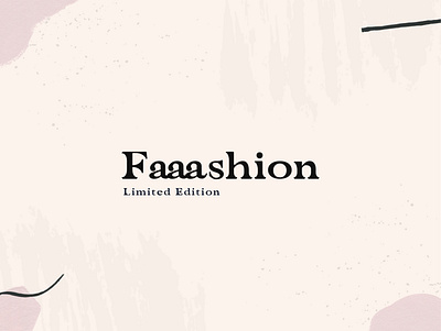 Faaashion Logo v2 black brand branding creative design fashion flat icon logo logo design minimal modern monogram typography