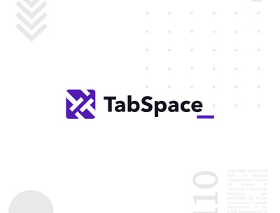 TabSpace abstract app brand branding creative design icon logo logo design minimal minimalist modern purple tech