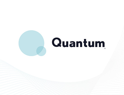 Quantum blue brand branding circle creative icon logo logodesign minimal modern simple space