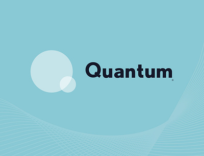 Quantum - V2 blue brand branding creative design flat icon logo minimal modern q