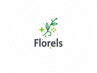 Florels Gaming brand branding creative flower game green icon logo minimal modern