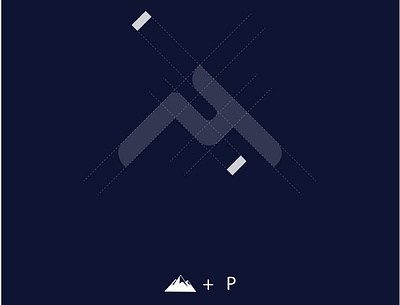 Puelox Symbol Construction brand branding construction creative icon logo logo design minimal modern mountain p logo symbol