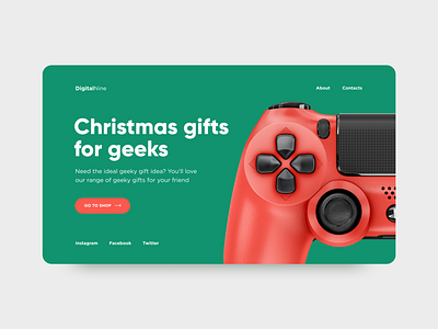 Christmas page concept