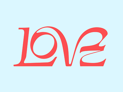 LOVE calligraphy design graphic design lettering logo type typography