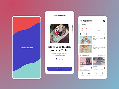 Exercise & Meal Planning Reinvented ai colorblind figma healthcare low code minimal mobile app no code ui