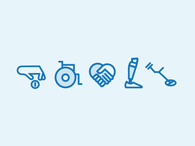 Aid Organzation Icons aid design dissability donation handicap icon design icon set icons organization poverty prosthetic wheelchair