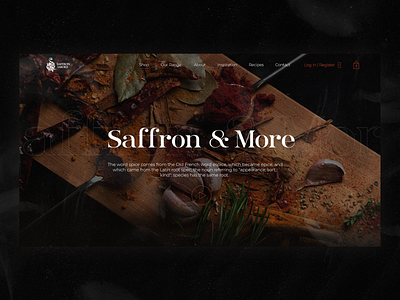 Saffron & More coloful cooking design food food drink iran restaraunt site design spices taste ui ux webdesign