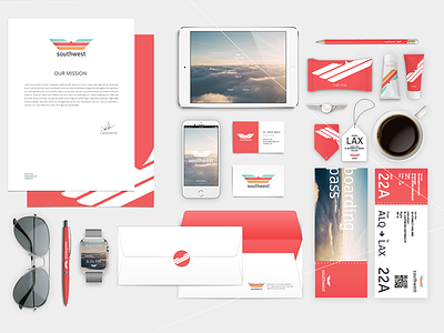 Southwest Rebrand - Branding/Print design packaging print product design uiux