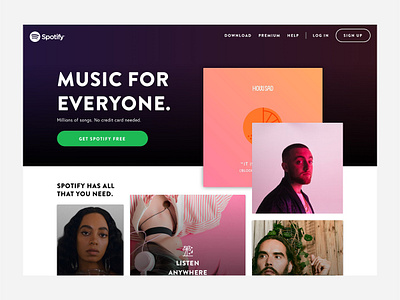 Spotify Landing Page