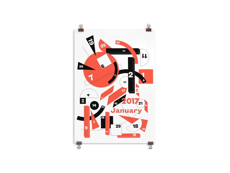 The Lissitzky Calendar calendar design graphic lissitzky system