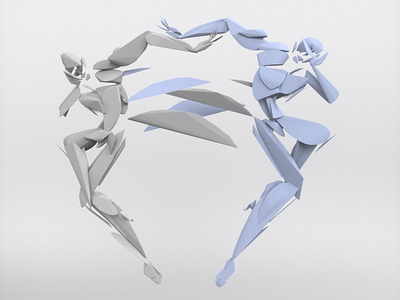 Dancer duo - VR sculpture series
