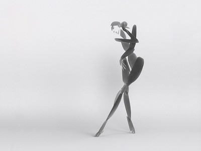 Alone - VR sculpture series 3d 3d art 3d artist 3d modelling 3d models 3d sculpture contemporary dance dance fashion vr