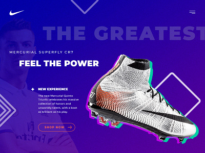 "The Greatest" Nike store concept clean design futuristic minimalistic modern nike sketch sport ui ultra ux website
