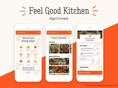 Feel Good Kitchen App Concept app delivery design food ios product ui ux