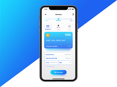 Daily UI 002: Credit Card Checkout