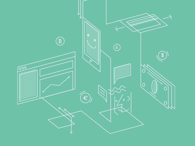 Support Articles line icon isometric support payments illustration braintree