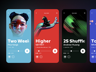 Music Player App by Martin Romaniuk for Flod on Dribbble