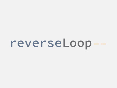 reverseLoop logo computer logo programming reverse loop