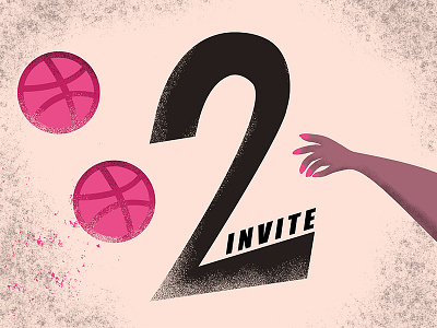 Invite Giveaway designer dribbble dribbble invite illustraion invite invite giveaway invites two invites waiting