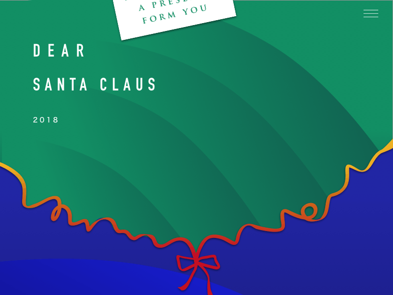 Dear Santa Claus animation card christmas dance design girl illustration interaction santa claus ui