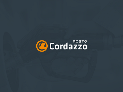 Posto Cordazzo branding c design drop gas gas station graphic design logo logotipo oil