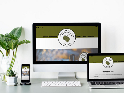 Pitchfork Brewing Company - Website Redesign Prototype branding design graphic design logo web