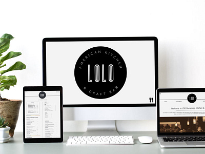 Lolo American Kitchen & Craft Beer - Website Redesign branding design graphic design logo web