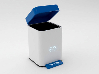 Share Trash Can facebook led product design share social trash