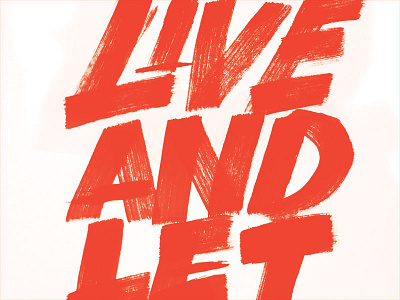 Live And Let 2 brush marker red