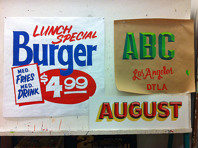 2nd semester projects convex doc guthrie hand painted lattc one shot paper sign quill sign graphics signpainter