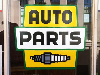 Auto Parts enamel one shot signpainter spark plug trade tech
