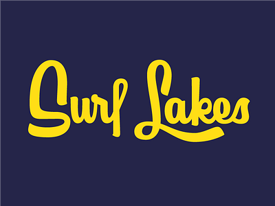 Surf Lakes casual michigan script