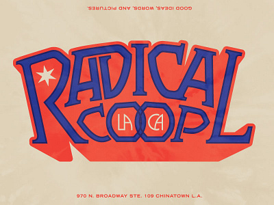 Radco Lettering 1970s lettering psychedelic tie dye