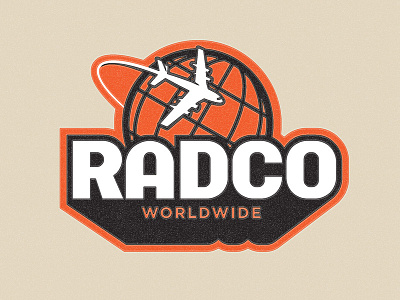 Radco Worldwide airplane corporate globe orange