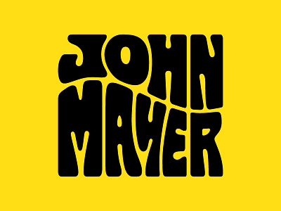 John Mayer psychedelic type hand lettering lettering psychedelic typography