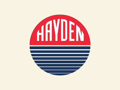 Hayden logo ocean sunrise