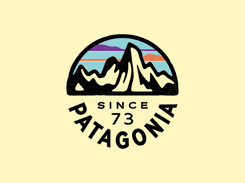 Patagonia Fitz Roy circle badge by Neil Hubert on Dribbble
