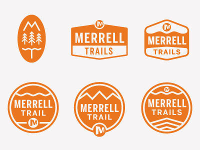 Mrl Trail 2 badge icon merrell orange sign trail