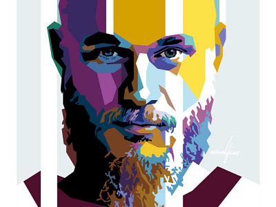 Ragnar Lothbrok popart portrait ragnar lothbrok vikings wpap