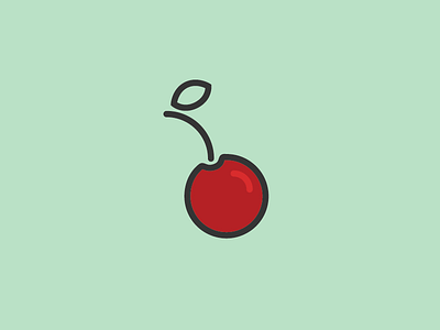 Cherry graphic fruit graphic