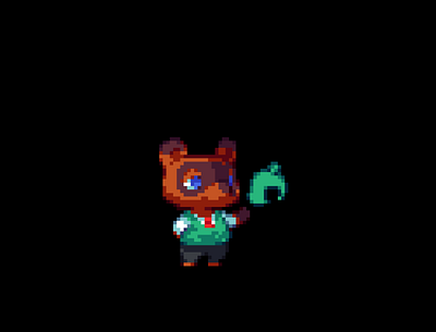 Tom Nook 2d art game indie nintendo pixel pixelart