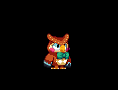 Blathers 2d art game indie nintendo pixel pixelart