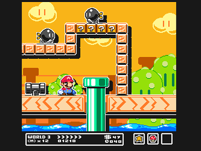 Super Mario 3 Redrawn 2d art design game illustration indie nintendo pixel pixelart