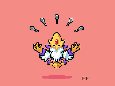 Pixel Mega Alakazam art pixel pokemon