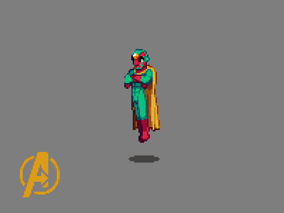 Pixel Vision art infinity marvel pixel wars