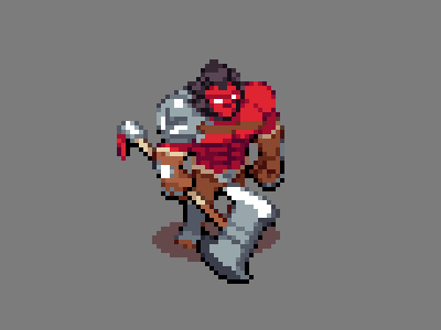 Dota 2 Axe sprite 2d art dota2 game pixel pixelart