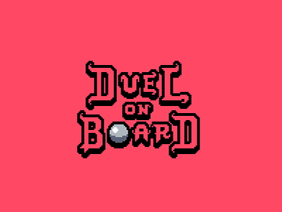 Duel On Board Logo 2d art design development game indie logo pixel pixelart